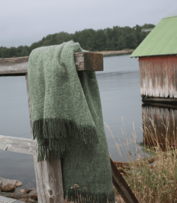 STACKELBERGS - PLAID EN MOHAIR VERT – Image 2